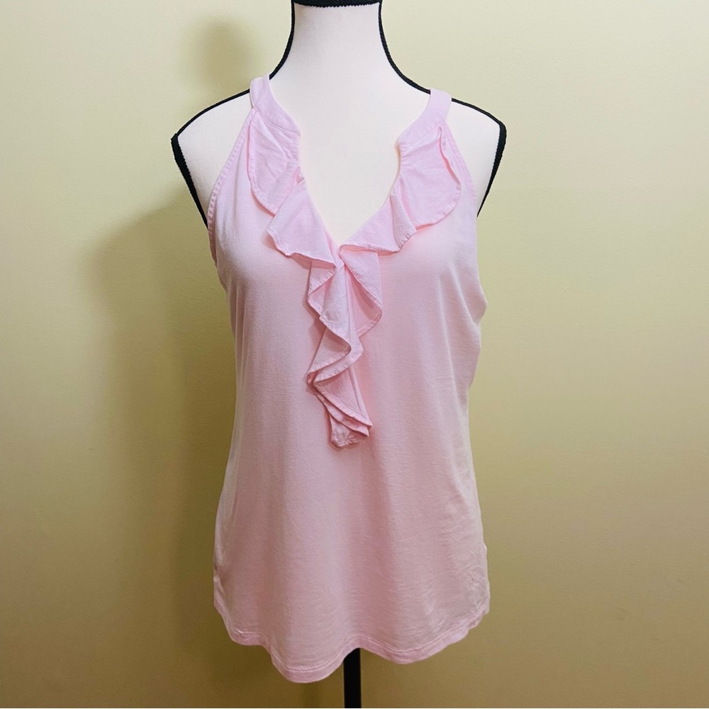 Lilly Pulitzer Pink Ruffle Tank Top